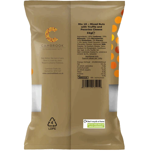 Cambrook Baked Truffle and Pecrino Nut Mix 1kg - Image 2