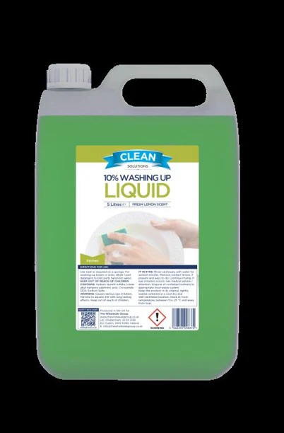 Clean Solutions 10% Washing Up Liquid (Green) 5ltr