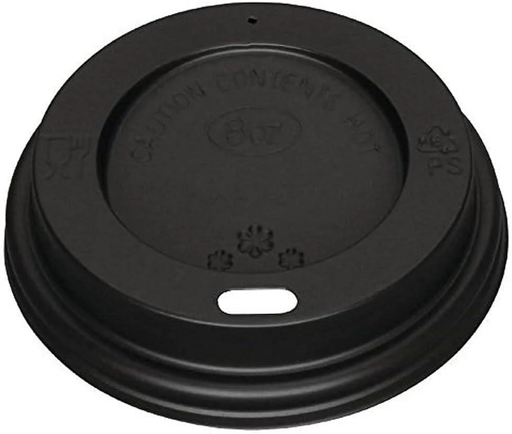 Dispo Black Coffee Cup Lid 1000 x 8oz