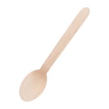 Disposable Wooden Dessert Spoon 1 x 100