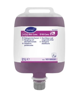 Diversey Suma D10 Cleaner & Disinfectant Concentrate 2ltr