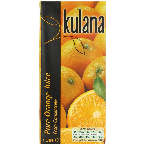 Kulana Orange Juice 12 x 1ltr