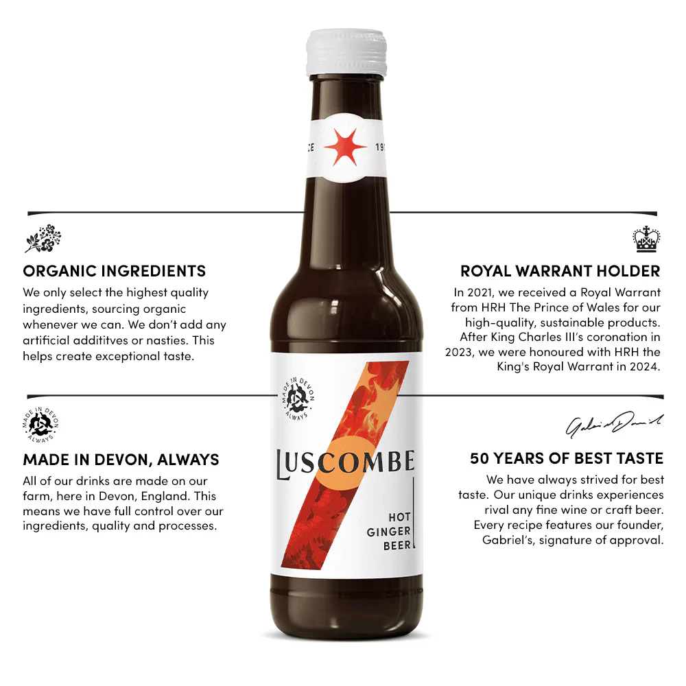 Luscombe Hot Ginger Beer 12 x 270ml - Image 3