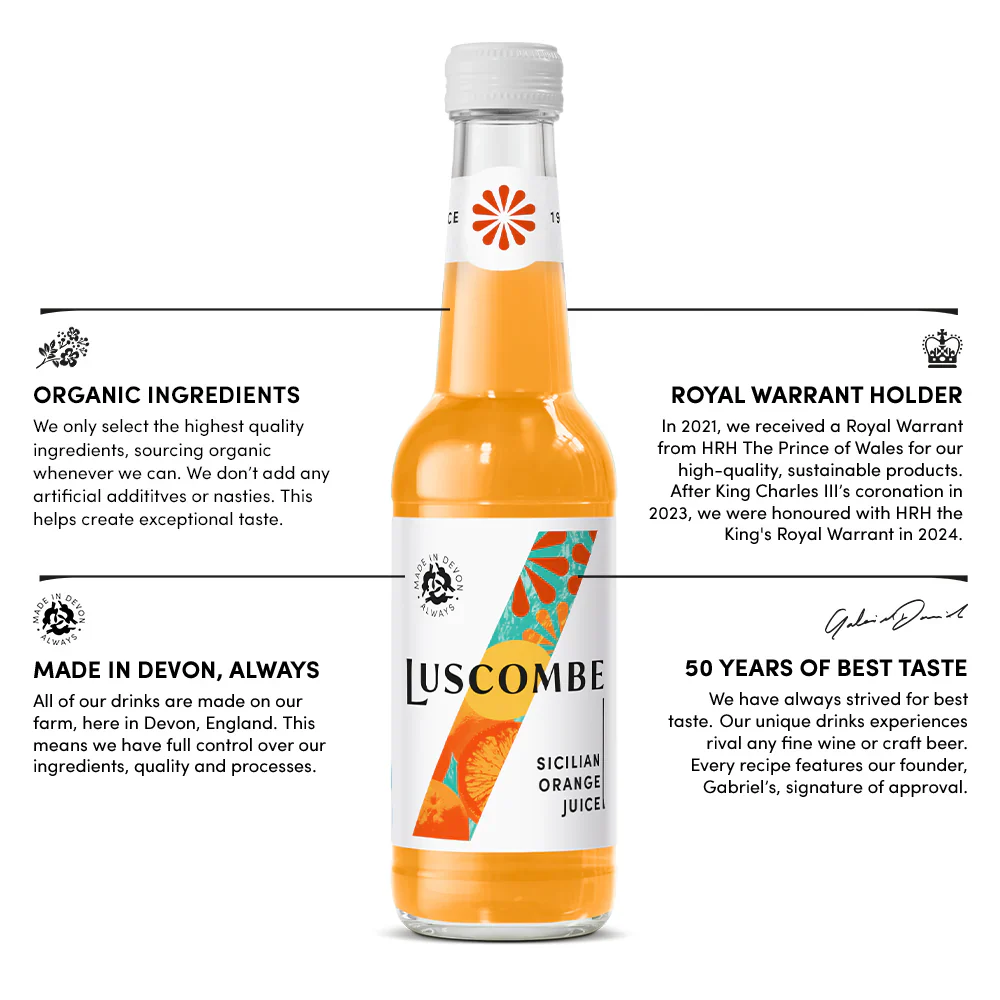 Luscombe Sicilian Orange Juice 12 x 270ml - Image 3