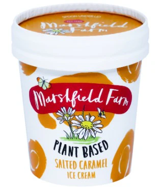 Marshfield Plant Based Salted Caramel Mini Tubs 12 x 125ml