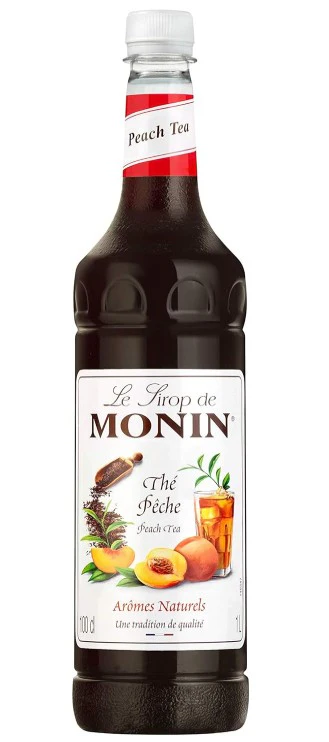 Monin Peach Tea Syrup (Plastic) 1ltr
