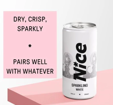 Nice Sparkling White Wine Cans 12 x 200ml