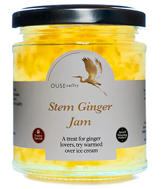 Ouse Valley Stem Ginger Jam 6 x 227gm - TO ORDER ONLY