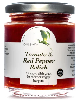 Ouse Valley Tomato & Red Pepper Relish 6 x 200gm - TO ORDER ONLY