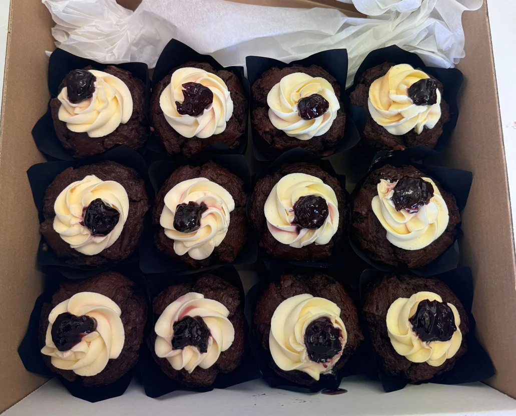 Sussex Handmade Black Forest Muffin 1 x 12 - TO ORDER ONLY
