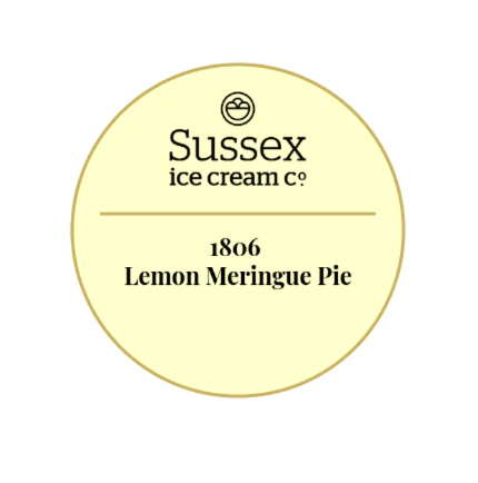 Sussex Ice Cream 1806 Lemon Meringue Pie 12 x 120ml