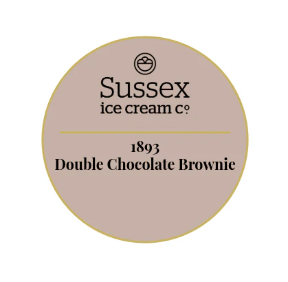 Sussex Ice Cream 1893 Double Chocolate Brownie 12 x 120ml