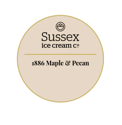 Sussex Ice Cream 1886 Maple & Pecan 5ltr