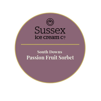 Sussex Ice Cream South Downs Passion Fruit Sorbet 2.25ltr