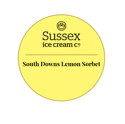 Sussex Ice Cream South Downs Lemon Sorbet 2.25ltr