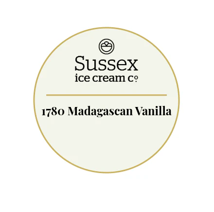 Sussex Ice Cream 1780 Madagascan Vanilla 12 x 120ml