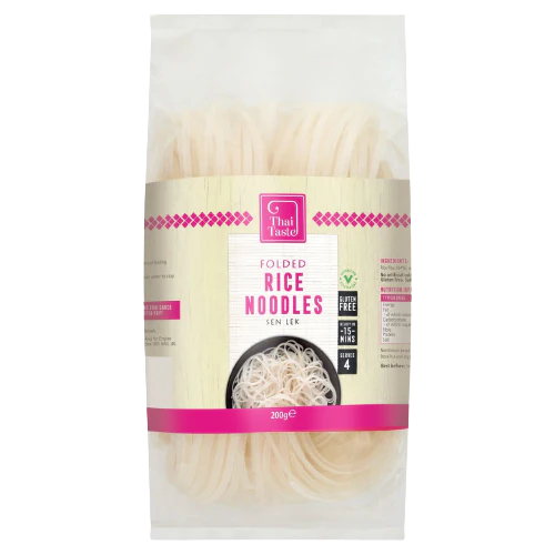 Thai Taste Folded Flat Rice Noodles 200gm