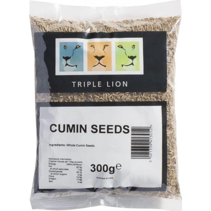 Triple Lion Whole Cumin Seeds 300gm