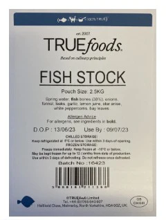 True Foods Fish Stock 2.5kg