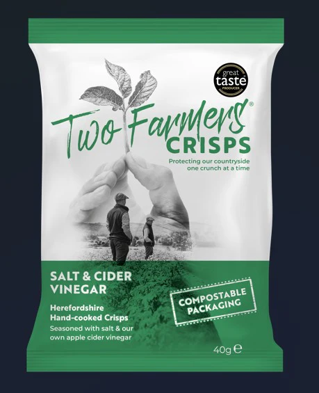 Two Farmers Salt & Cider Vinegar 24 x 40gm
